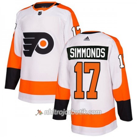 Dame Ishockey Philadelphia Flyers Tröja Wayne Simmonds 17 Adidas 2017-2018 Vit Authentic